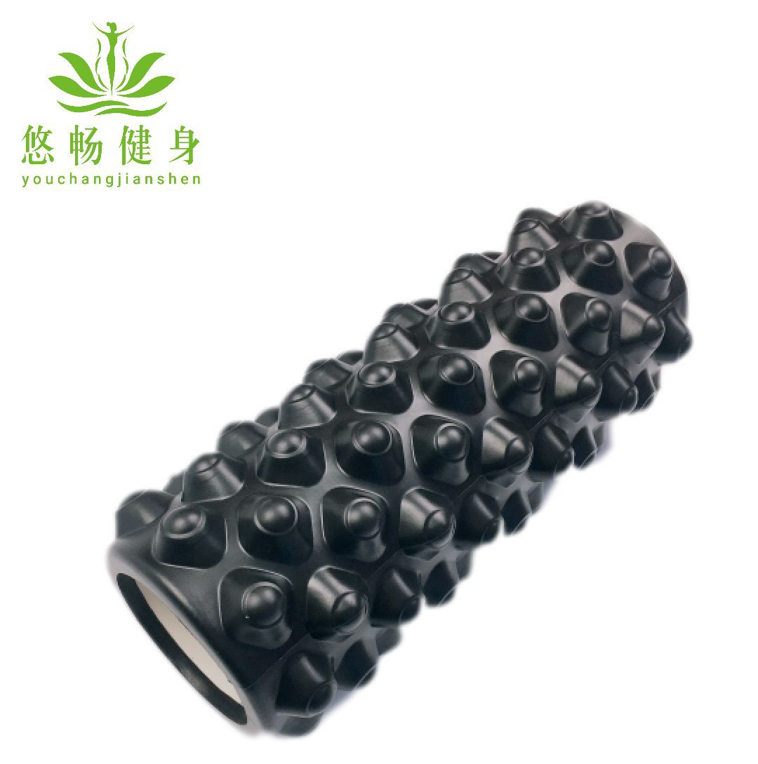 Picture of Eva Hollow Yoga Column 33cm Stereo Dot Mace Muscle Fitness Massage Stick 3D High Hardness Foam Shaft