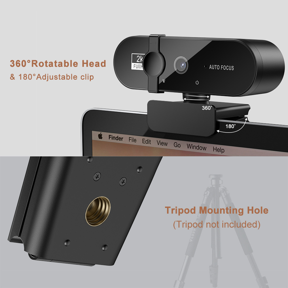 Picture of Cross-border Explosions Notebook Camera Online Class Video Live Auto Focus 4K Camera usb Camera 2K