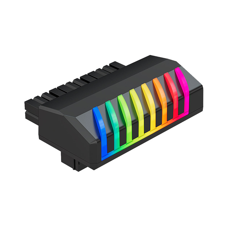 Picture of TEUCER power supply motherboard 24pin adapter ARGB right angle power supply steering connector back line artifact