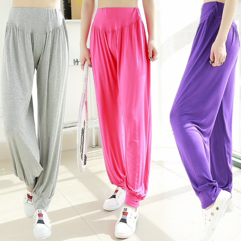 2020 New Loose Modal Spring and Autumn Large Size Wushu Yoga Dance Pants Square Dance Tai Chi Pants Women's Pants