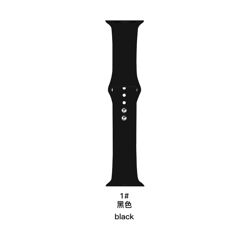 Picture of Suitable for Apple Watch Strap Apple Watch Silicone Strap Double Stud Kickback Strap Silicone Watch Strap