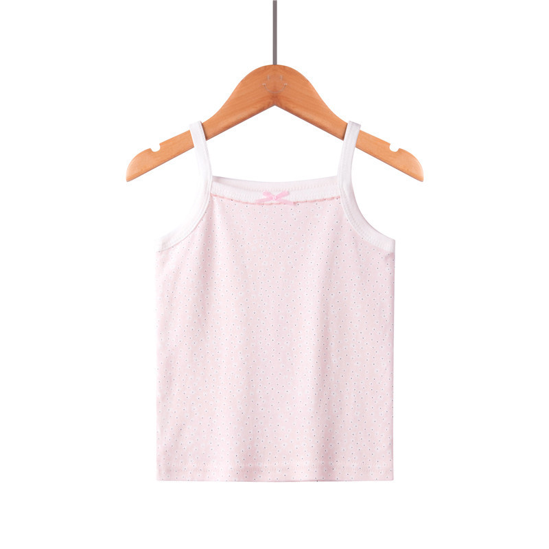 Picture of Children's Pure Cotton Vest Printed Ribbed Boys and Girls Summer Thin Sports Sling Outer Wear Bottoming Intimates for Small and Medium-Sized Kidsren