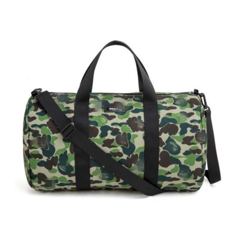 Japanese magazine ape-man large-capacity camouflage one-shoulder diagonal barrel bag travel bag shopping tote bag wholesale