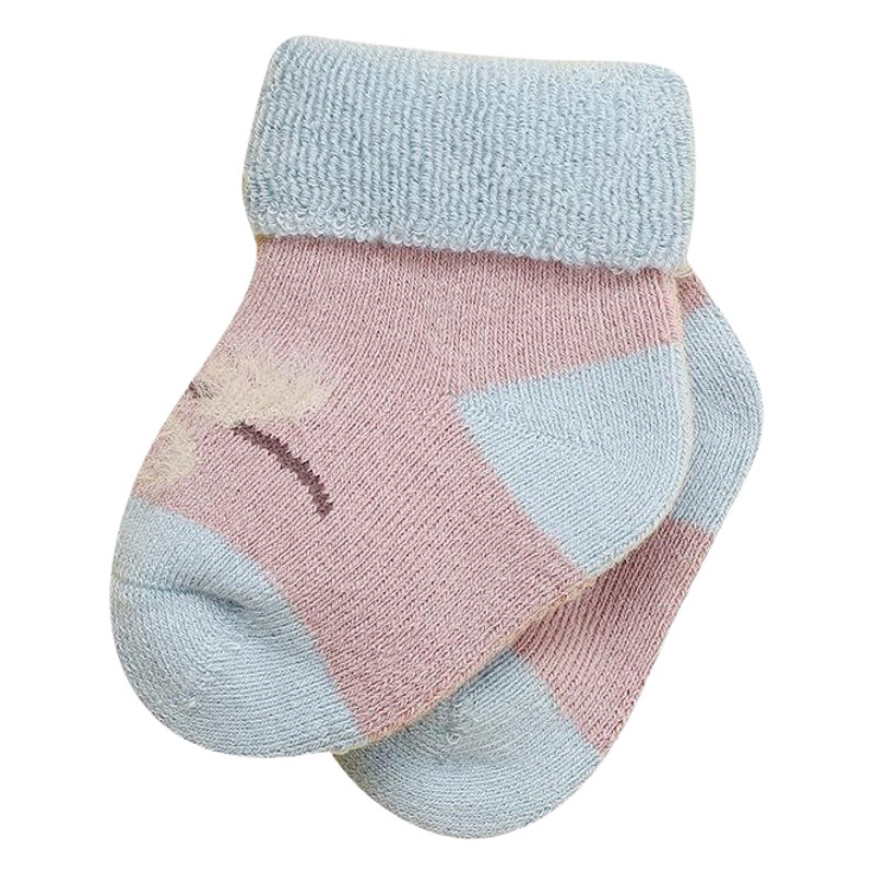 Small hair Autumn Winter and velvet thickened baby Terry socks 0-1 years old newborn pure color Joker