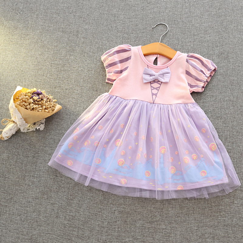 Picture of Amazon Girls Aisha Dress 2025 New Children's Summer Snow White Dress Baby Girl Summer Dress