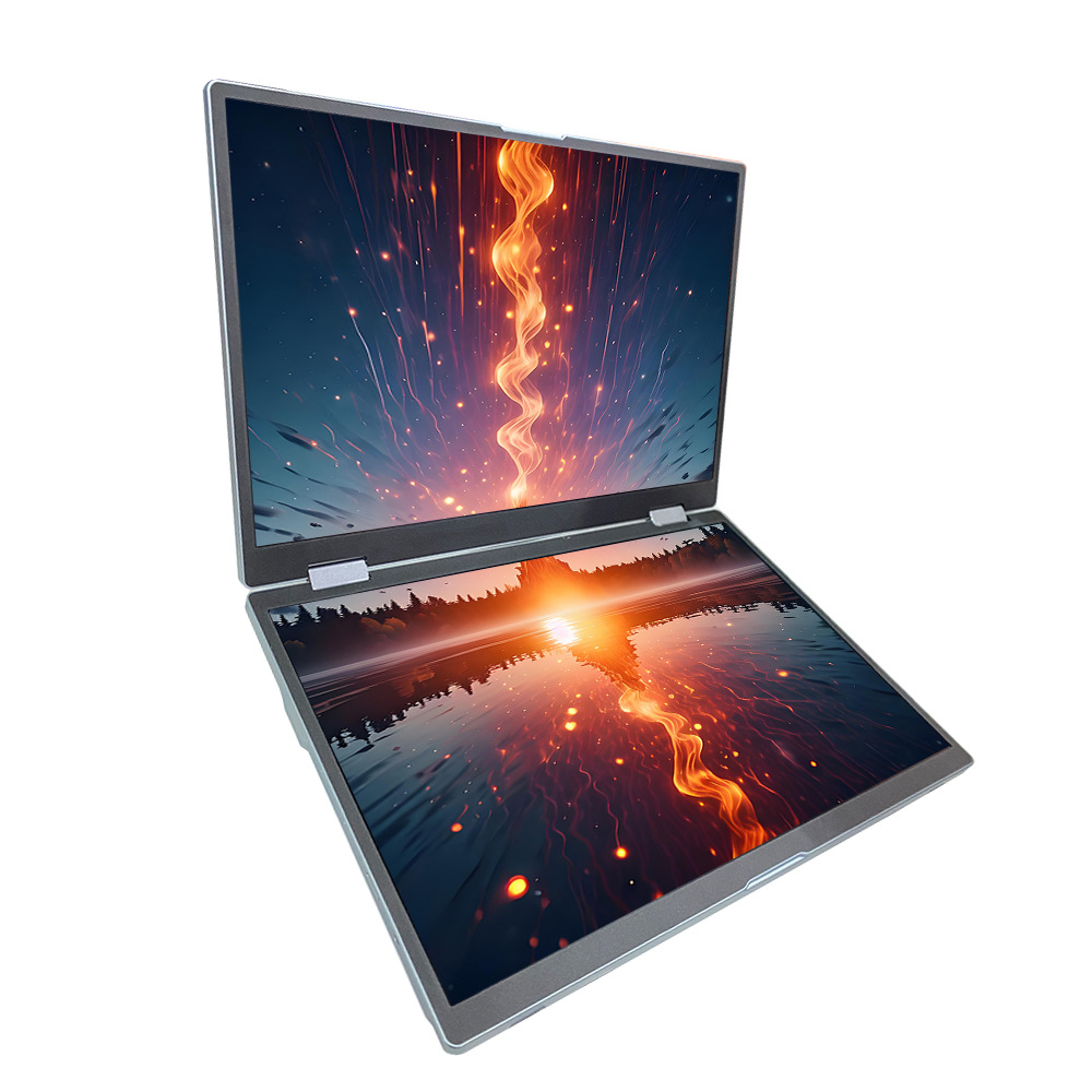 Picture of 14inch Upper and Lower Dual-Screen Display Ips Screen Portable Computer Game Secondary Screen Expansion Dual-Screen Ps5 External Screen