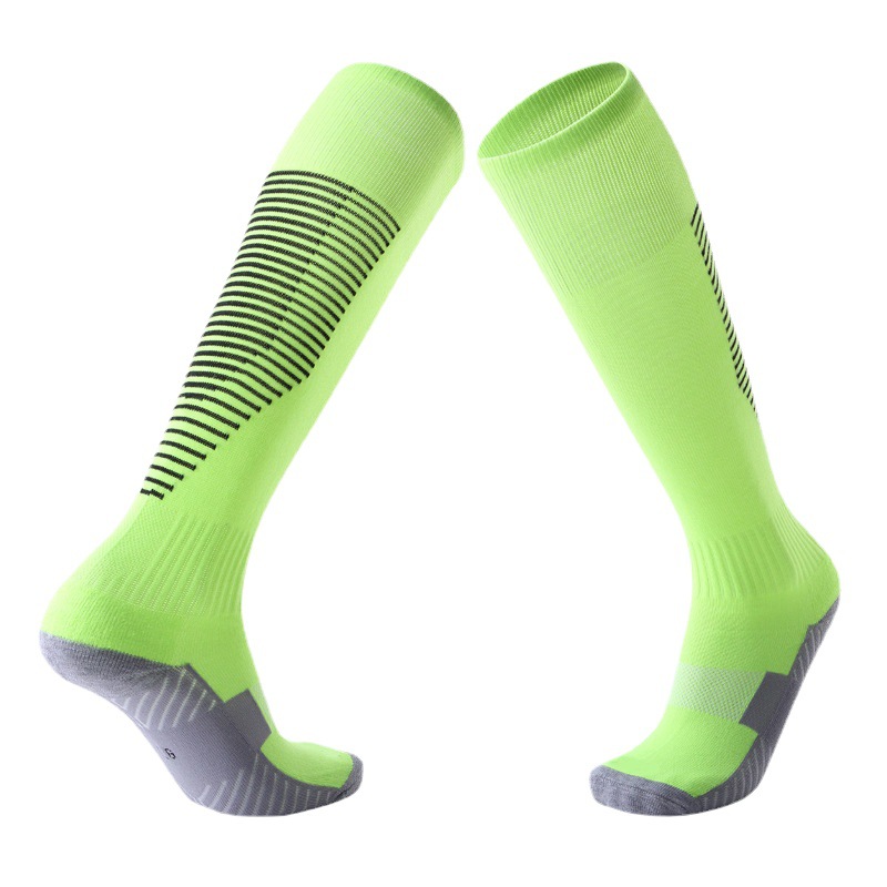 Picture of in stock wholesale thickened towel bottom long tube football socks for children and adults outdoor sports competition training