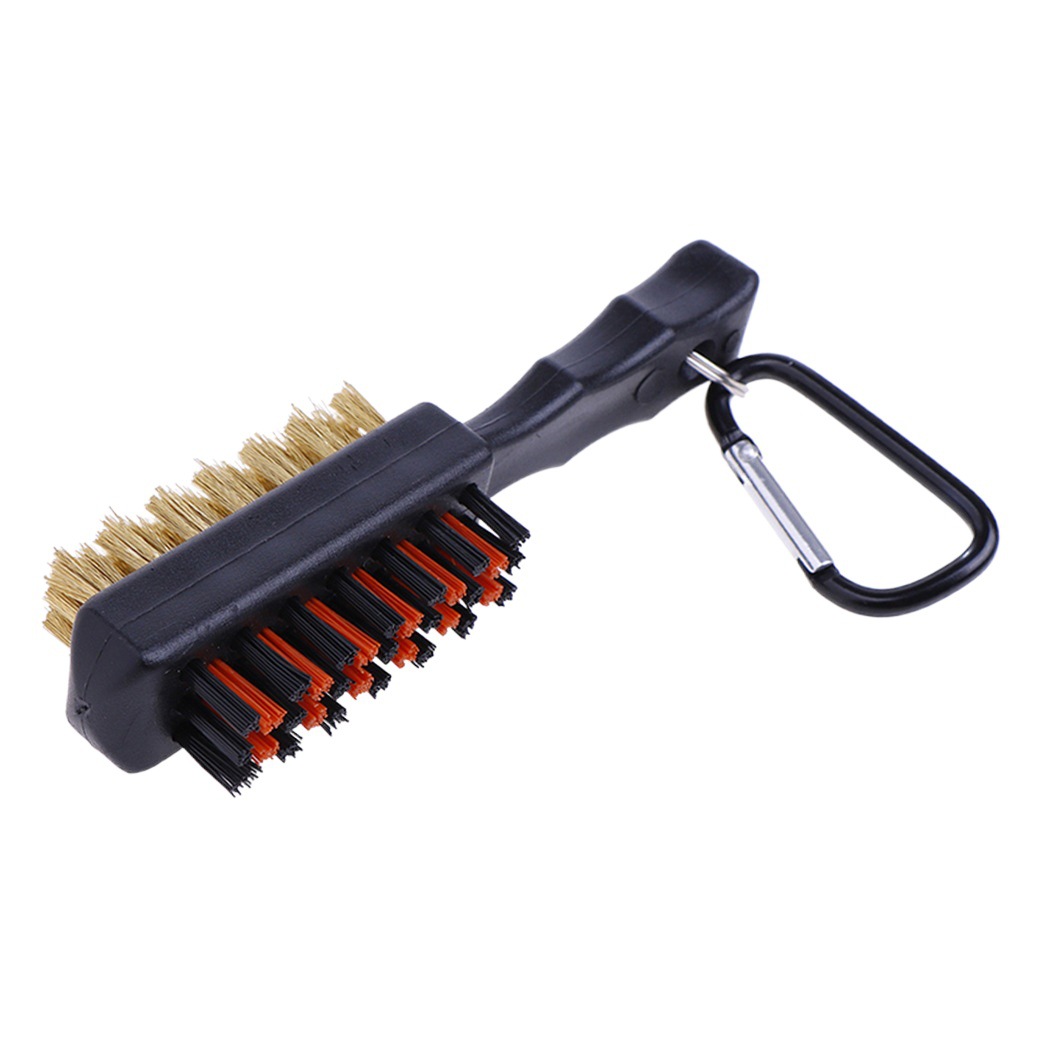 Golf double-sided brush Golf club cleaning brush Golf copper wool double-sided brush Golf supplies