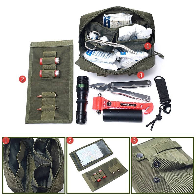 Picture of Outdoor sports multi-function MOLLE waist bag first aid kit medical kit EDC tool storage bag