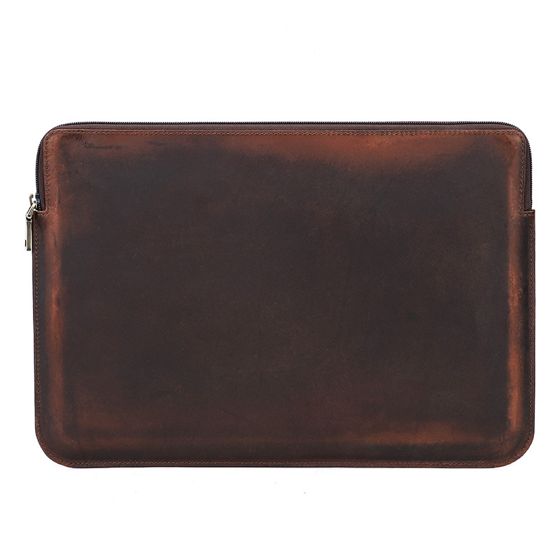 Picture of Suitable for macbookpro15 Leather Protective Case with Wrist Zipper Apple Laptop Inner Bag