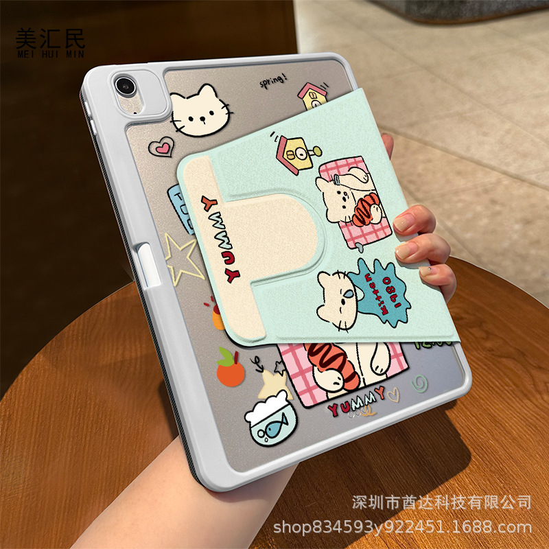 Picture of [720 ° Three-fold Rotation] Suitable for Huawei Book matepad 11 Protective Shell Glory Tablet X9