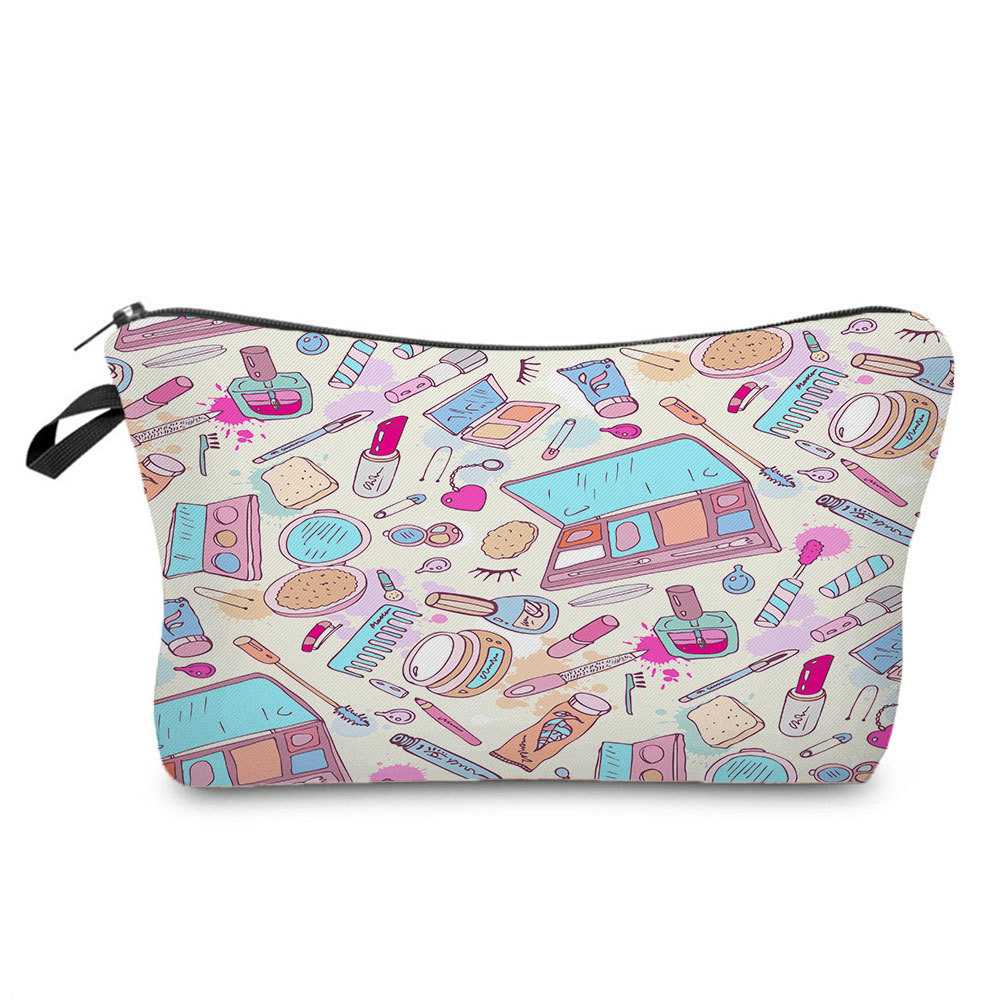 Picture of New arrival lipstick cosmetics printing dumpling bag travel without bag cosmetic bag