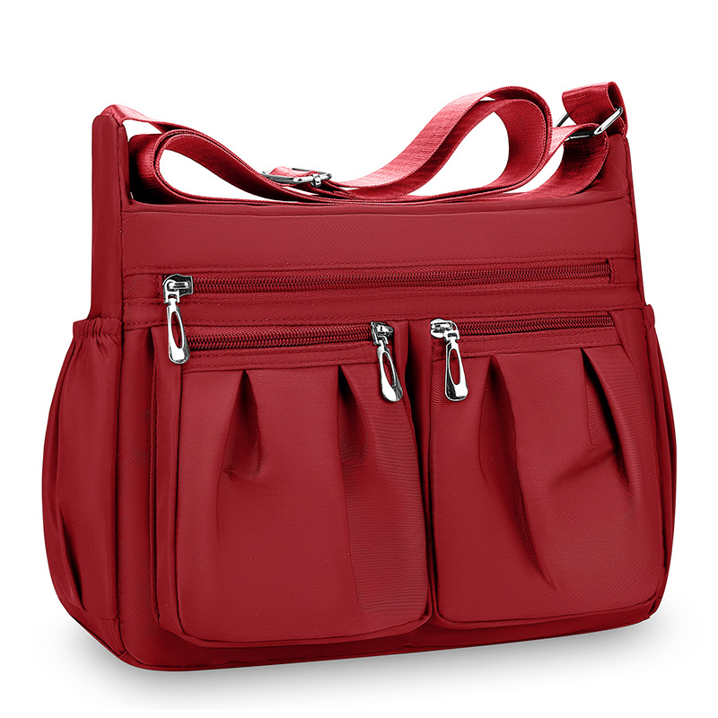 Picture of Cross-Border Wholesale Oxford Cloth Crossbody Bag for Women, Simple Nylon Women's Bag, Versatile Middle-Aged Mother's Fashion Multi-Layered Shoulder Bag