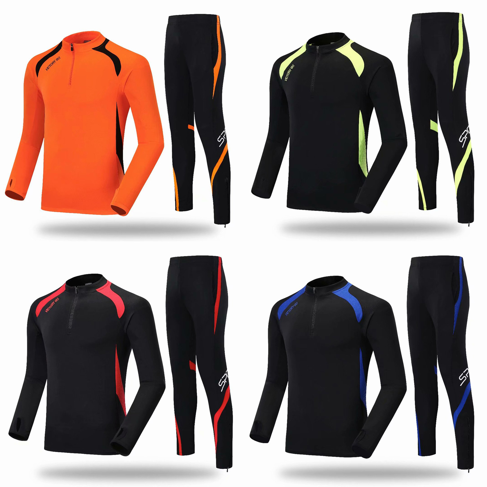 Wholesale recruitment agent Factory Direct Sales New suit casual sportswear men's long-sleeved jersey group purchase printing printing number