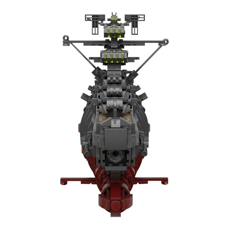 Picture of Small particle building blocks MOC high difficulty assembling assembling toy compatible with Lego 31693 universe battleship model