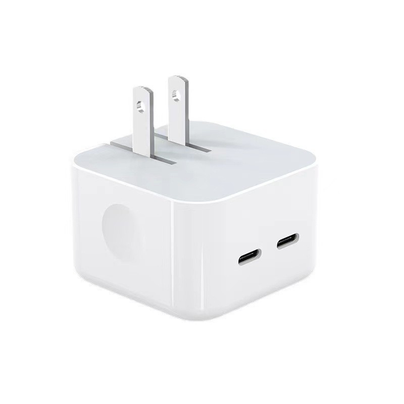Picture of The pd US charging head is suitable for Apple pd charger European standard PD35W medium standard fast charging head flat power supply fast charging