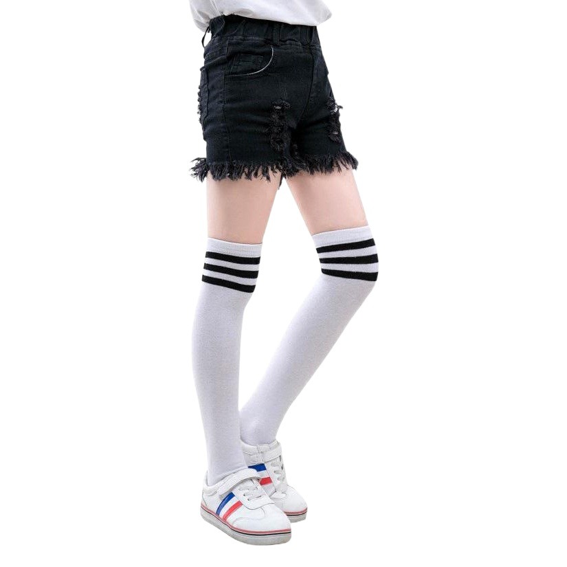 Spring and Autumn Children's Cotton Socks Over the Knee Socks Striped Student Uniform Socks Boys and Girls Socks Football Socks Wholesale