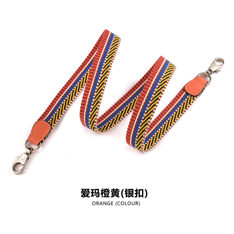 Picture of MHS-F-30H Home 2.5CM Ribbon Vegetable Basket Wide Shoulder Strap Kelly Canvas Bag with Shoulder Crossbody Lightweight