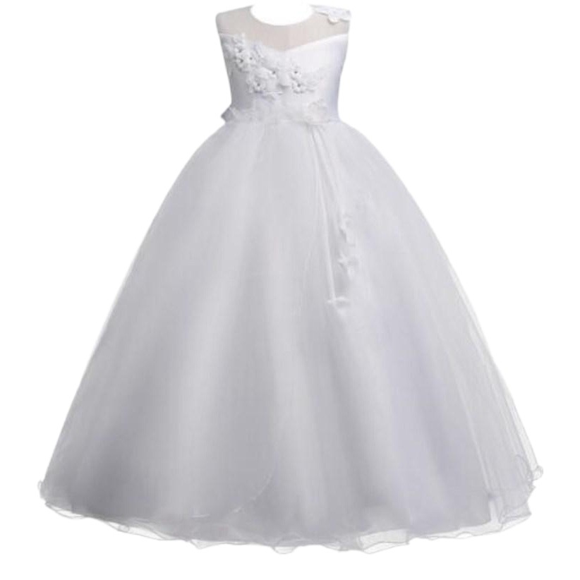 Children's Princess Skirt Mesh Foreign Trade Girl's Dress Flower Girl's Dress Skirt Big Child Host Show Dress