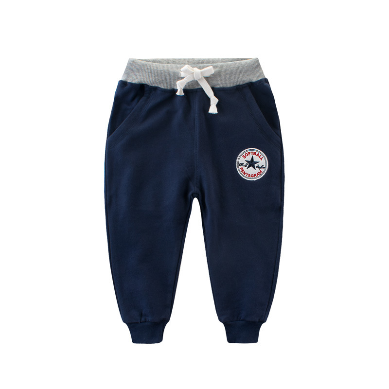 Picture of Fashionable Kidsren's Clothing Autum New Products 2024 Kidsren's Korean Style Sports Pants Summer Boys' Long Pants One Piece Consignment