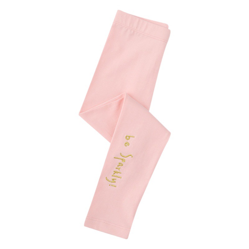 Spring and Summer New Children's Clothing Dropshipping Girls European and American Embroidered Leggings Baby Slim Outer Leggings