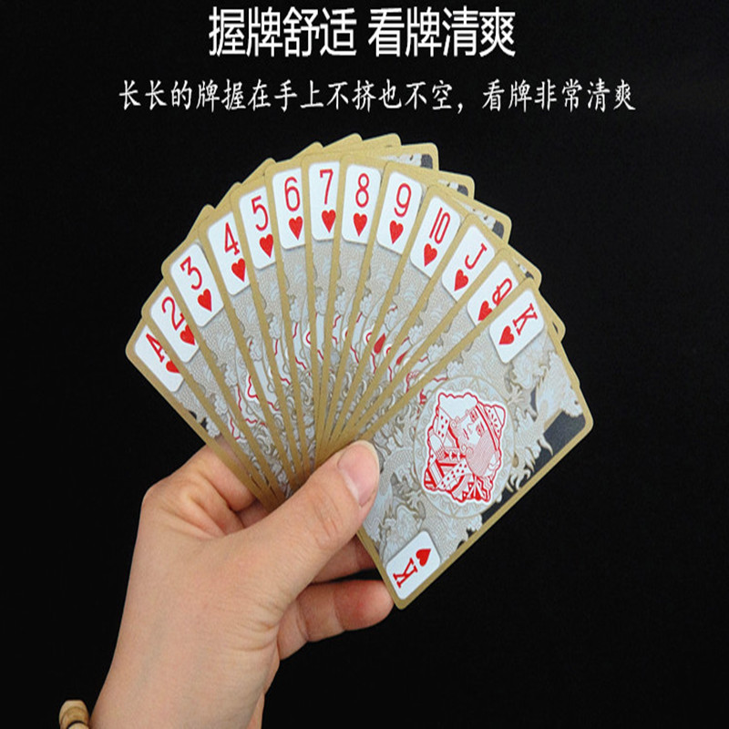 Picture of Bull Gold Pattern Poker Metal Tuhao Gold Gold Plastic Casual Creative Transparent Phnom Penh Wholesale Poker