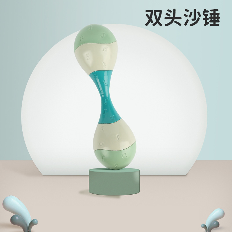 Picture of [] Baby Educational Early Education Note Sand Hammer Hand Rattle Toy Early Education Baby Pursuit Training Grasping