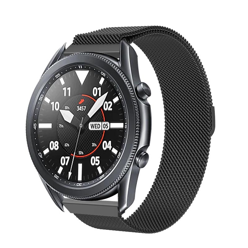 Picture of Suitable for Samsung Galaxy Watch3 milanis watch strap 41/45mm stainless steel loop magnetic mesh strap