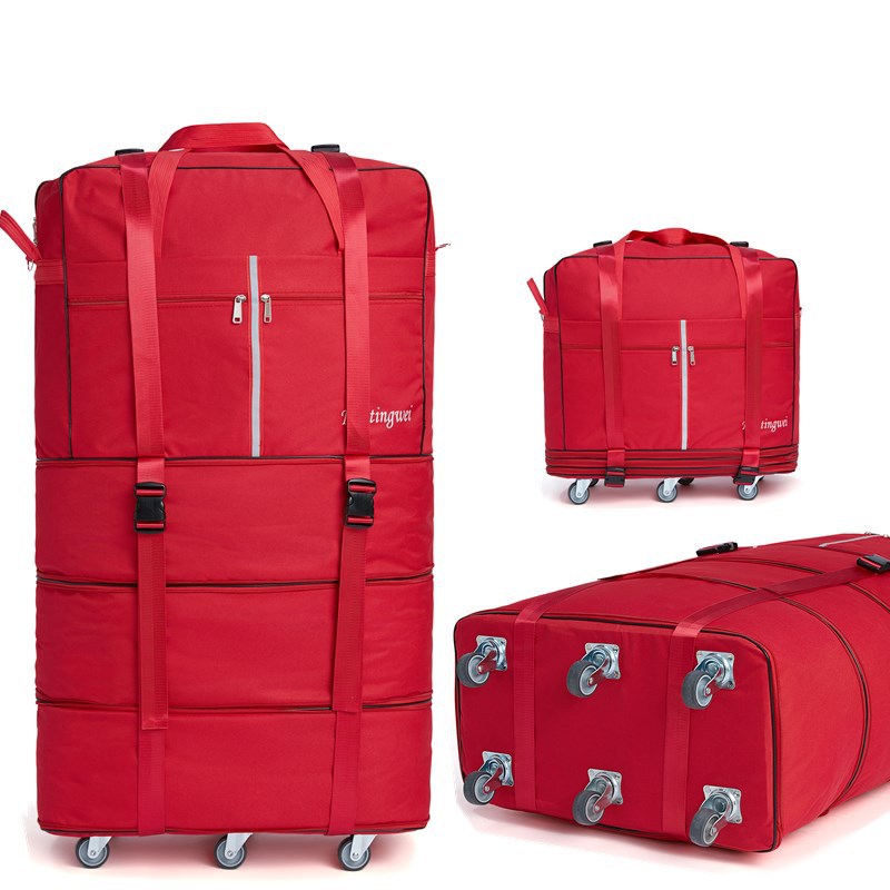 Picture of 158 Air Consignment Bag Large Capacity Study Abroad Travel Case Aircraft Consignment Case Universal Wheel Folding Luggage Bag