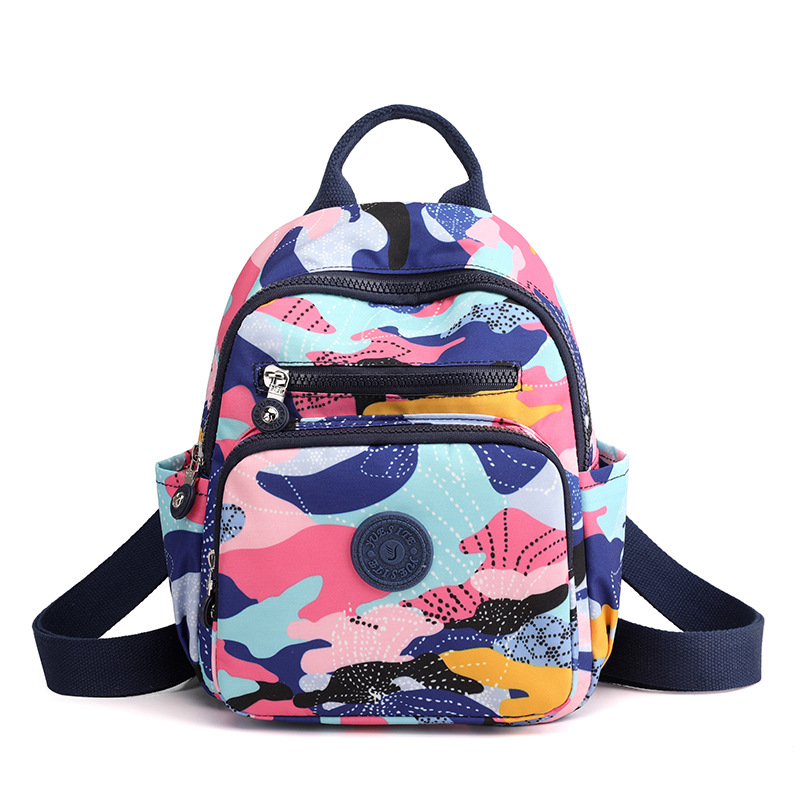 Picture of Trendy Outdoor Travel Women's Backpack Lightweight Student Schoolbag Fashion Water-repellent Nylon Cloth Bag Student Schoolbag