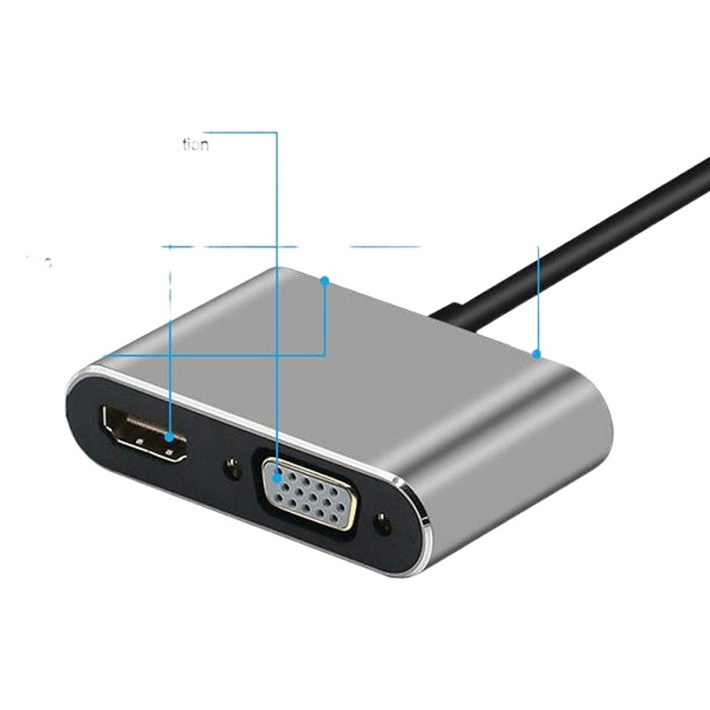 Typec Docking Station Switch Game Console Computer Mobile Phone Usb-C to Hdmi4K Vga Four-In-One Docking Station