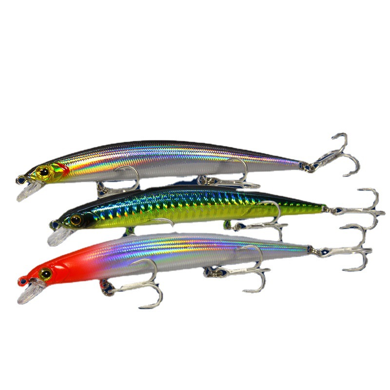 Picture of Riot Fishing King Luya Bait 11.5cm/11g Far Throwing Mino with Ring Beads Aojin Blood Slot Hook Hard Bait False Bait