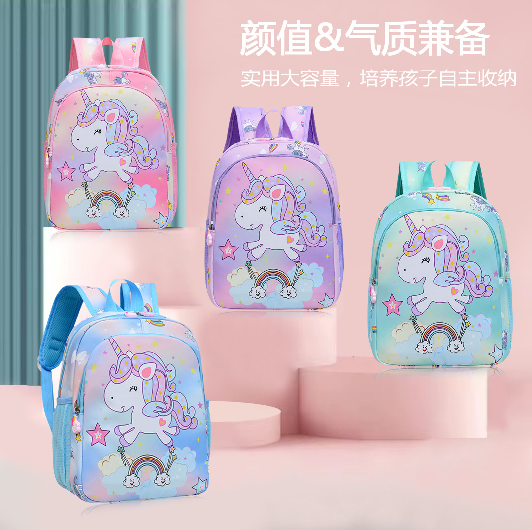 Kindergarten schoolbag girl baby cute cartoon lightweight children backpack medium and large class girl travel small backpack