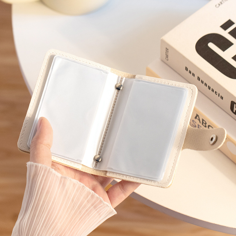 Picture of Cute Cartoon Card Bag Women's Buckle Large Capacity Multi-Card Slot Ultra-thin Small Men's Card Clamp Bag Driver's License Card Cover