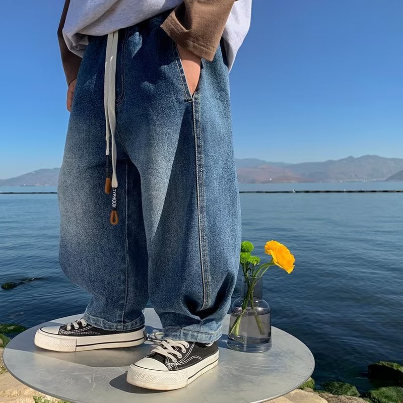 Picture of Children's Wear Boys Jeans 2023 New Spring and Autumn Casual Simple Loose Children's Casual Pants Little Boy's Trousers