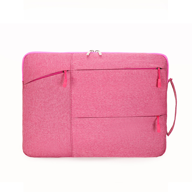 Picture of Multi-Zipper Pocket Storage Thickened Logo Printed Anti-Drop Laptop Sleeve 15.6inch Lightweight Laptop Bag