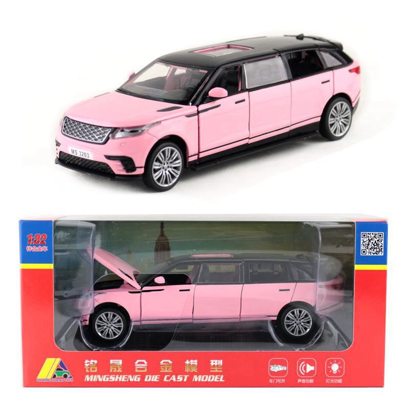Picture of Mingsheng alloy model children's toy simulation 1:32 Land Rover Star luxury car acousto light back open window box