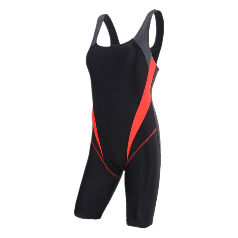 Plus size women's hot spring swimsuit professional training Sports one-piece boxer shorts swimsuit