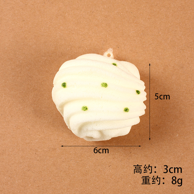 Picture of PU slow rebound simulation steamed buns dumplings flower roll model fake food food decompression pinch music toys