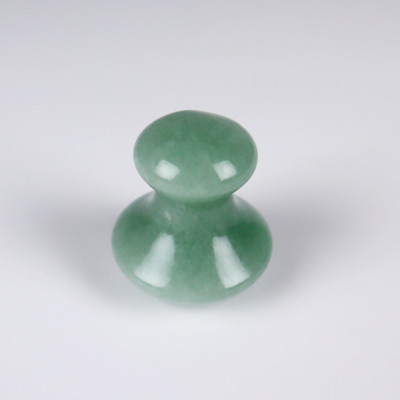 Picture of Cross-border direct supply of natural quartz stone powder crystal massage stone mushroom head Dongling jade stone facial scraping massage ball