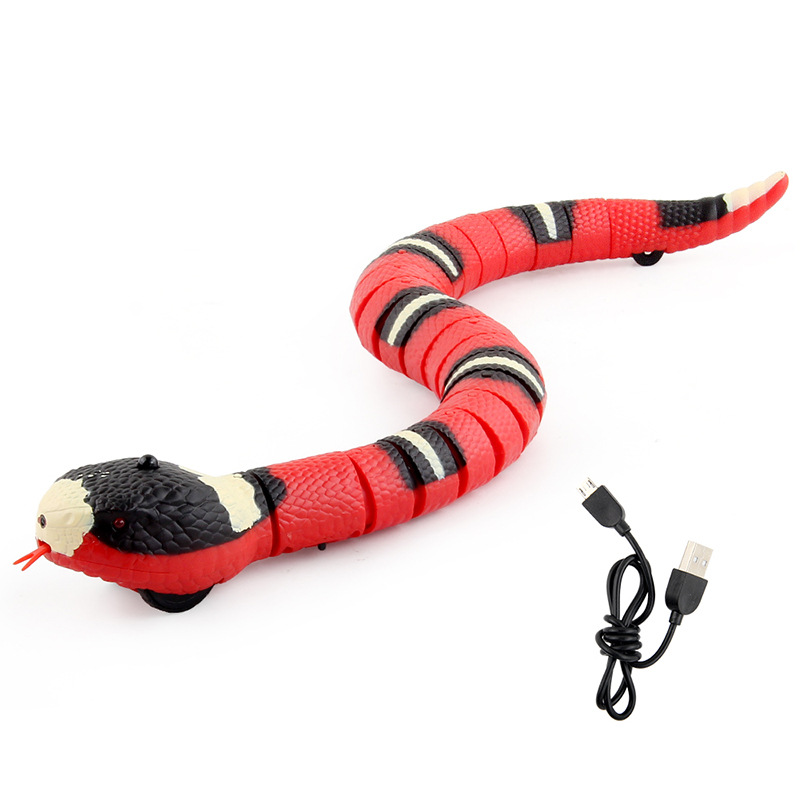 Picture of New and Unique Trick Toys, Reptiles, Remote Control Rattlesnake, Sensor Cobra, Silver Ring Snake, Funny Toys