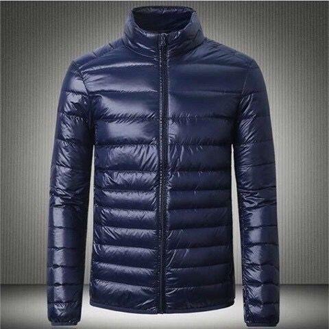 Picture of New Light Feather Cotton-padded Jacket Men's Short Vertical Collar Jacket Young Men's Thin Feather Cotton-padded Jacket
