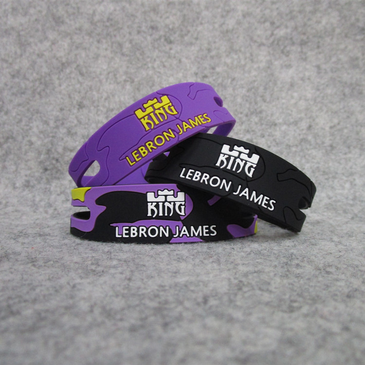 Picture of Basketball star James dragon pattern epoxy bracelet silicone Sports wristband fans new James Owen Curry