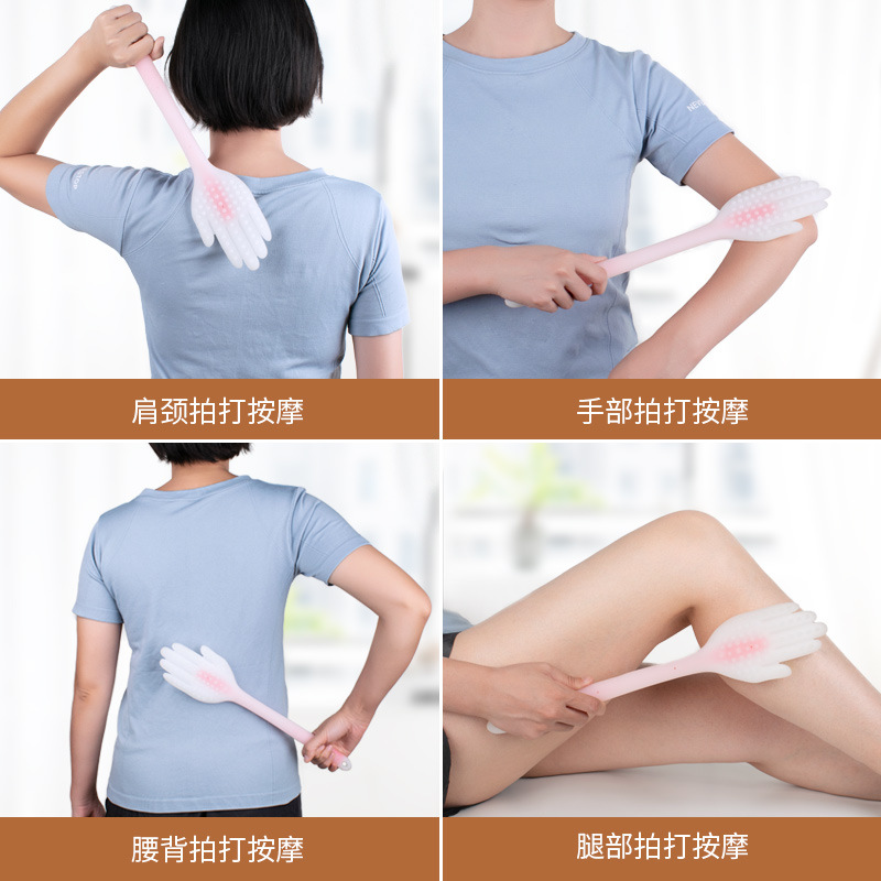 Picture of The New lengthened and enlarged five-finger Pat silicone Pat health health Pat massage Pat stick pat on the plate