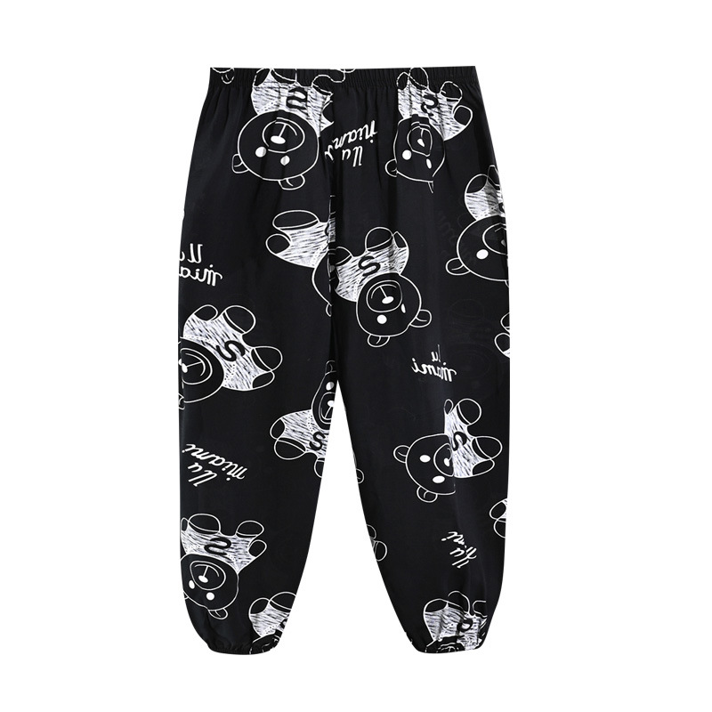 Picture of Summer New Adult Mom Kidsren Boys Girls Family Wear Bloomers Anti-Mosquito Pants Cotton Silk Pants Trousers