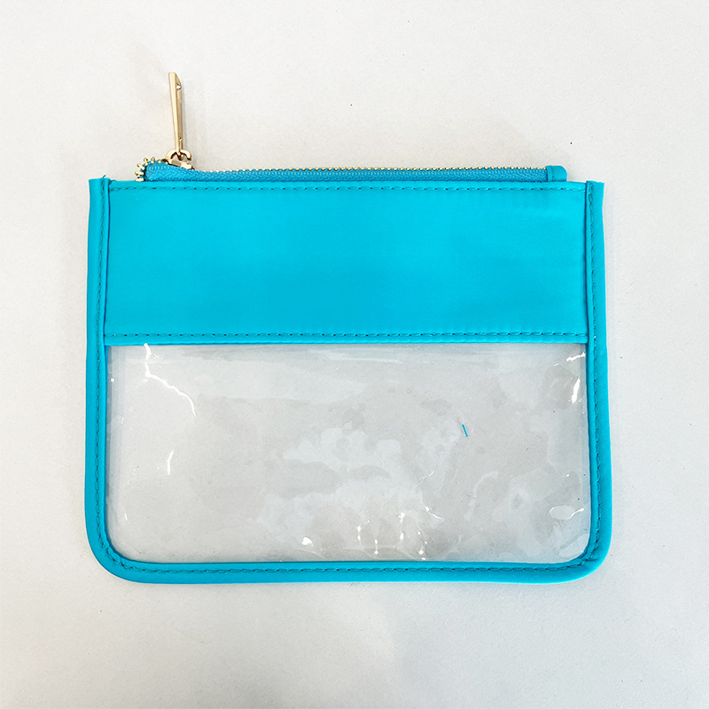 Picture of Simple PVC Transparent Shrunken Bag Waterproof Cosmetic Bag Beach Waterproof Mobile Phone Bag S/M Large Capacity Breathable Cosmetic Bag