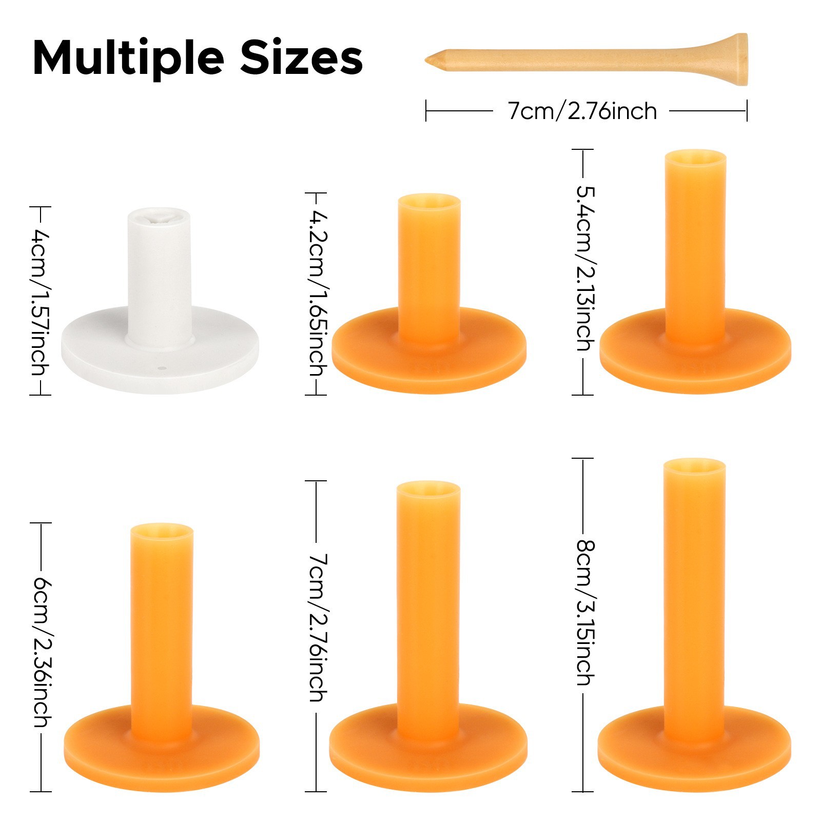 Picture of Manufacturer Supplies Spot Golf Tendon Tee Driving Range Use Golf Seat Golf Support Rubber Tee