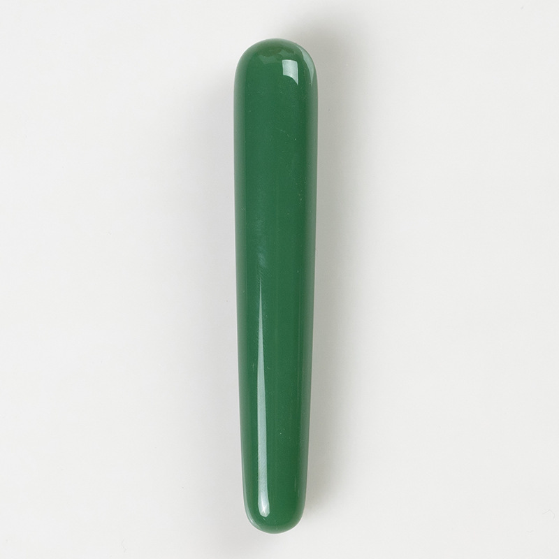 Picture of Green Synthetic Jade Scraping Massage Board Beauty Pulling Stick Beauty Salon Home Face Face Eye Whole Body