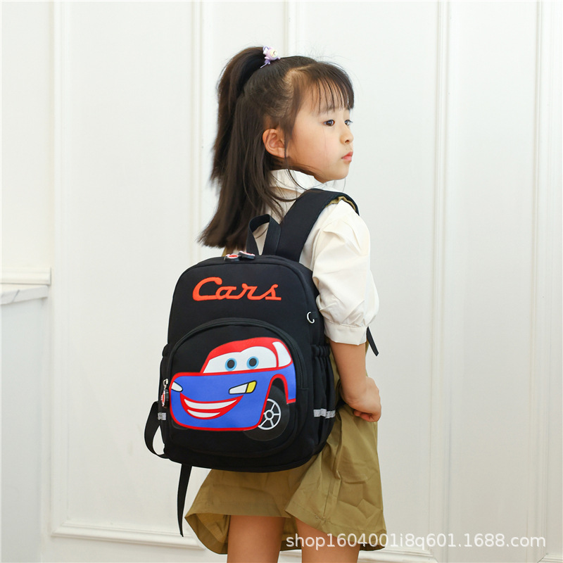 Picture of Cool Car Backpack Boy's Burden-Reducing Wear-Resistant Waterproof Small School Bag Kindergarten Children's Backpack Fashionable and Versatile