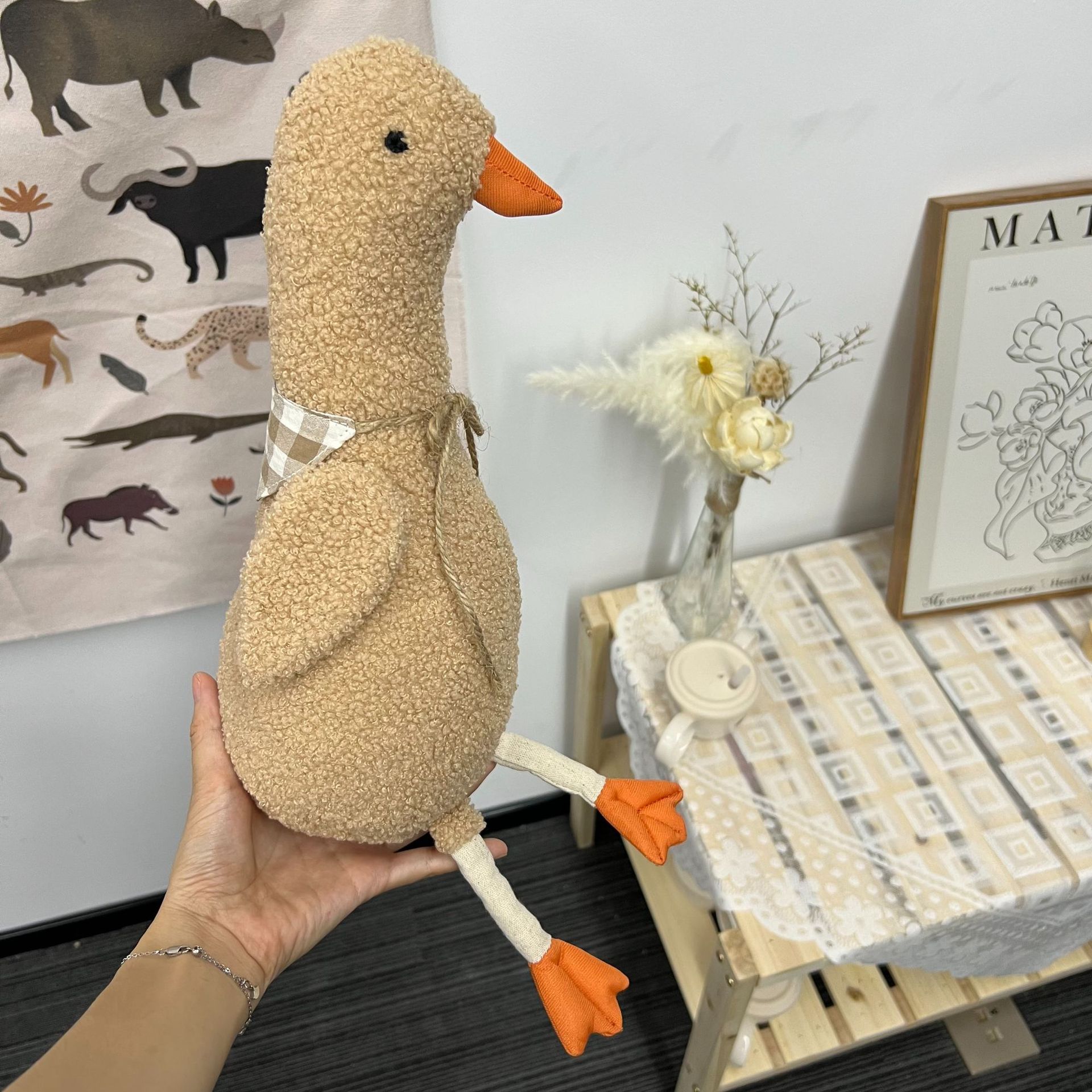 Picture of Nordic Ins Style Chicken Plush Toy Comfort Doll Cute Sleeping Toy Zodiac Chicken Baby Gift